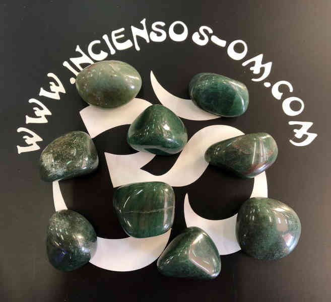 Rodado Cuarzo Verde Aventurina 3.5 cm Aprox